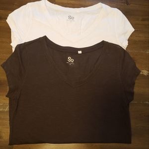 Vneck Basic Tee Bundle of 2 NWOT